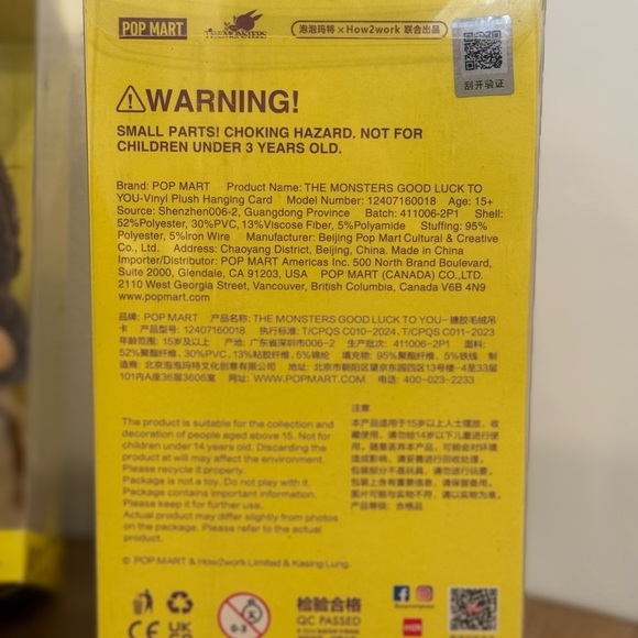 POP MART The Monsters Good Luck To You Plush Figure – New in Box - Picture 3 of 4